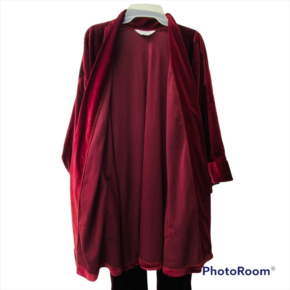 Christian Dior Monsieur  Robe Vintage Burgundy Pockets Belted w/Bottoms USA